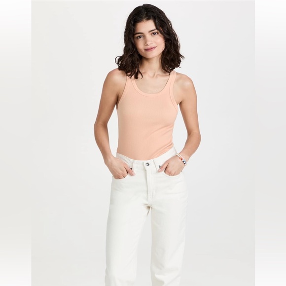AMO | Long Rib Tank in Peach - Size M - Picture 5 of 6
